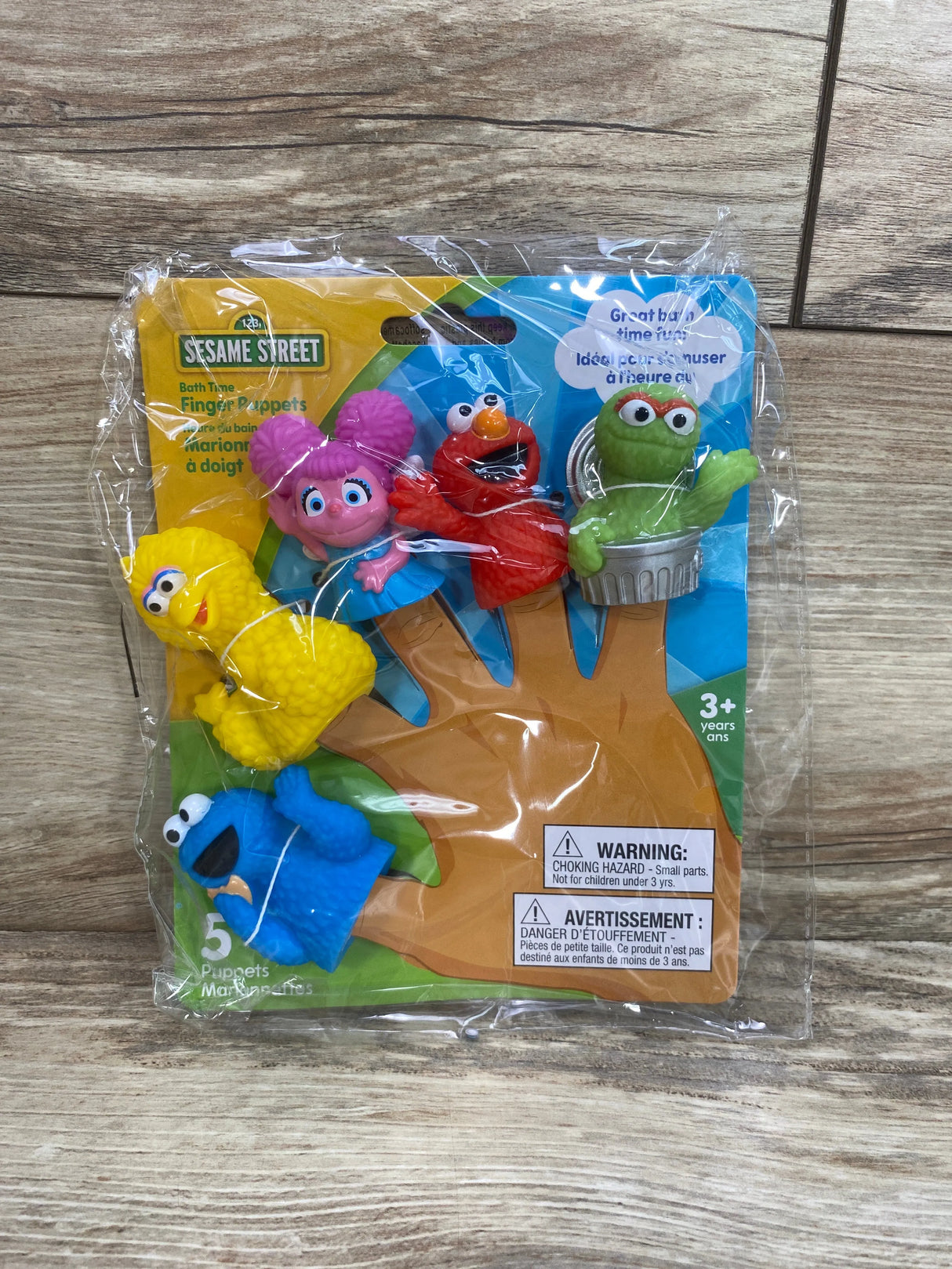 NEW Sesame Street 5 Piece Finger Puppet Set