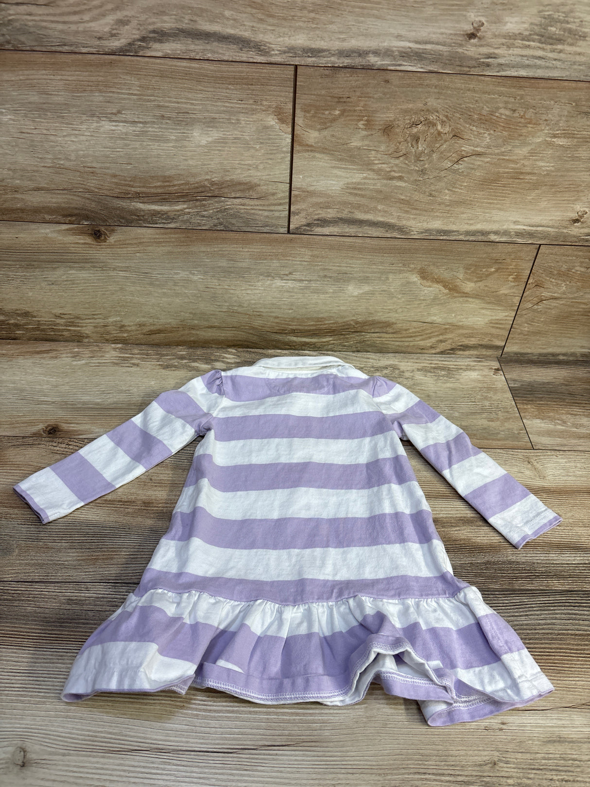 Ralph Lauren Striped Cotton Rugby Dress Purple sz 18m