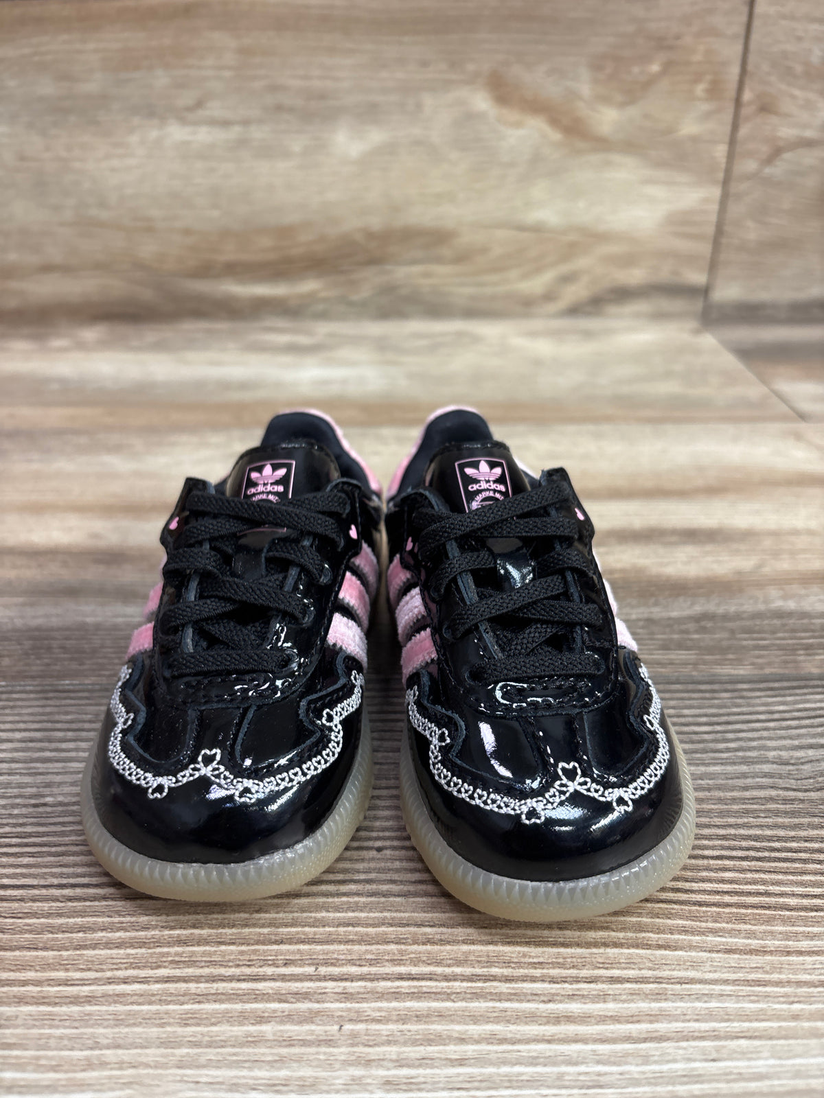 Adidas Originals Samba Sneakers in Black/Pink sz 5c