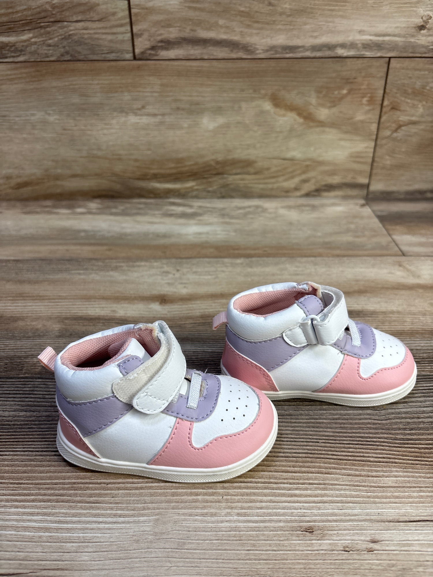 Children's Place First Steps Colorblock High Top Sneakers White sz 4c