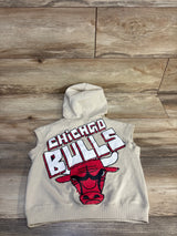 NEW Cotton:On Kids  NBA Chicago Bulls Oversized Hoodie Beige sz 2T