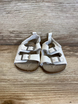 Carter's Child Of Mine Baby Buckle Faux Cork Sandals White Sz 1c