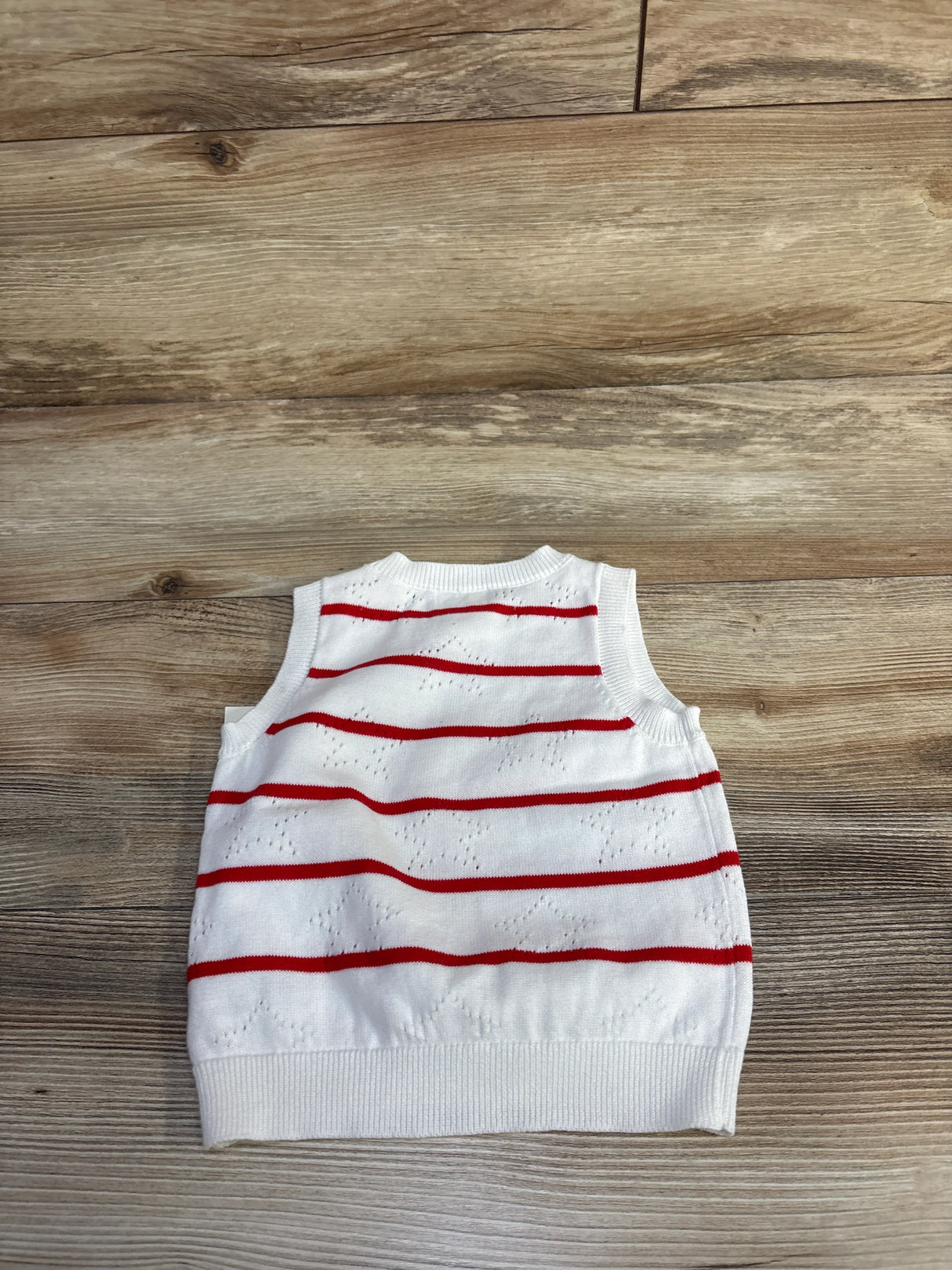NEW Cat & Jack Knit Striped Star Shirt White sz 6-9m