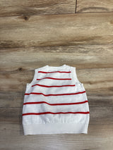 NEW Cat & Jack Knit Striped Star Shirt White sz 6-9m