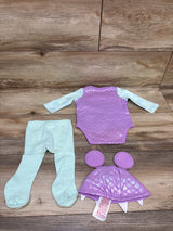 NEW Disney Store 3pc Monsters Inc. Boo Costume Purple sz 0-3m