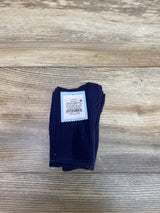 NEW Cat & Jack Kids' 3pk Crew Socks Navy Sz 5.5c/8.5c