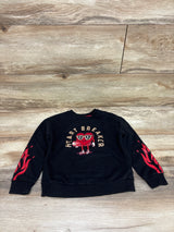 Wonder Nation Heart Breaker Pullover Sweatshirt Black sz 4T