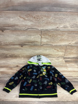 Marvel Avengers Full Zip Hoodie Black sz 4T