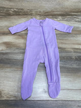 Monica + Andy Footie Purple sz Newborn