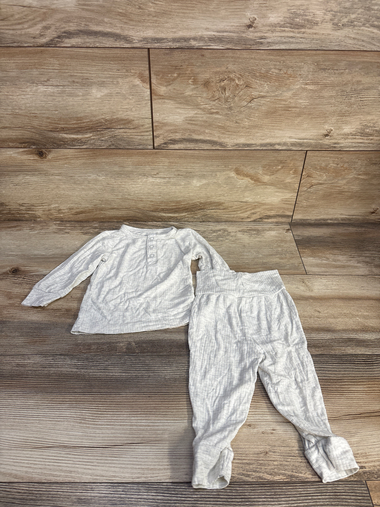 Carter's Purely Soft 2pc Henley Shirt & Pants Set Grey sz 9m