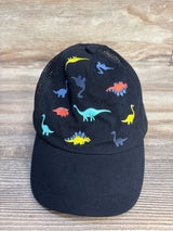 Adjustable Dinosaur Baseball Cap Black sz Toddler