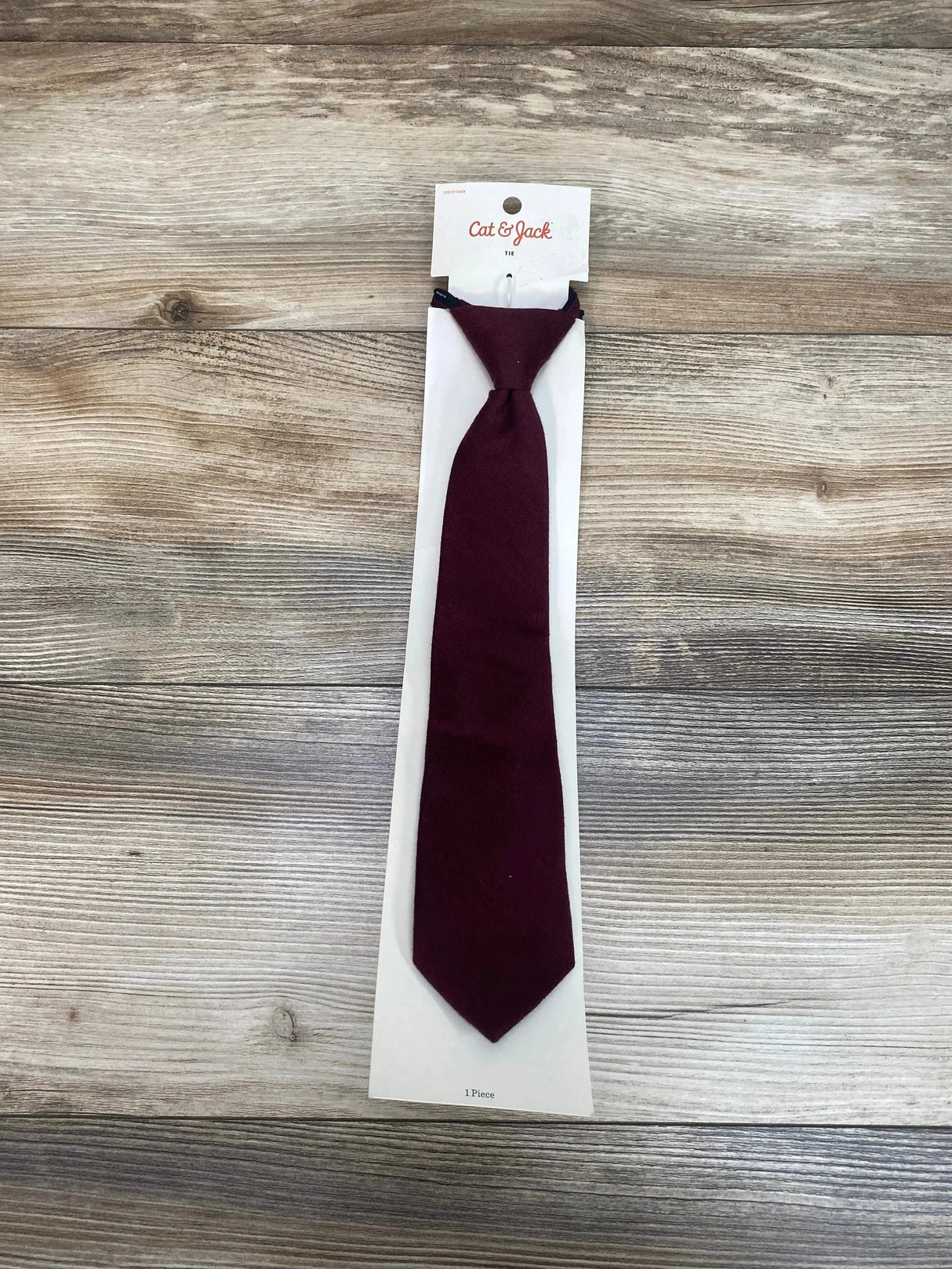 NEW Cat & Jack Necktie Zip Adjustable Necktie Wine M/L