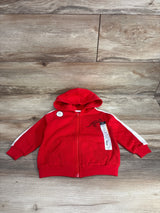 NEW Okie Dokie Cyber Red Full-Zip Hoodie sz 12m