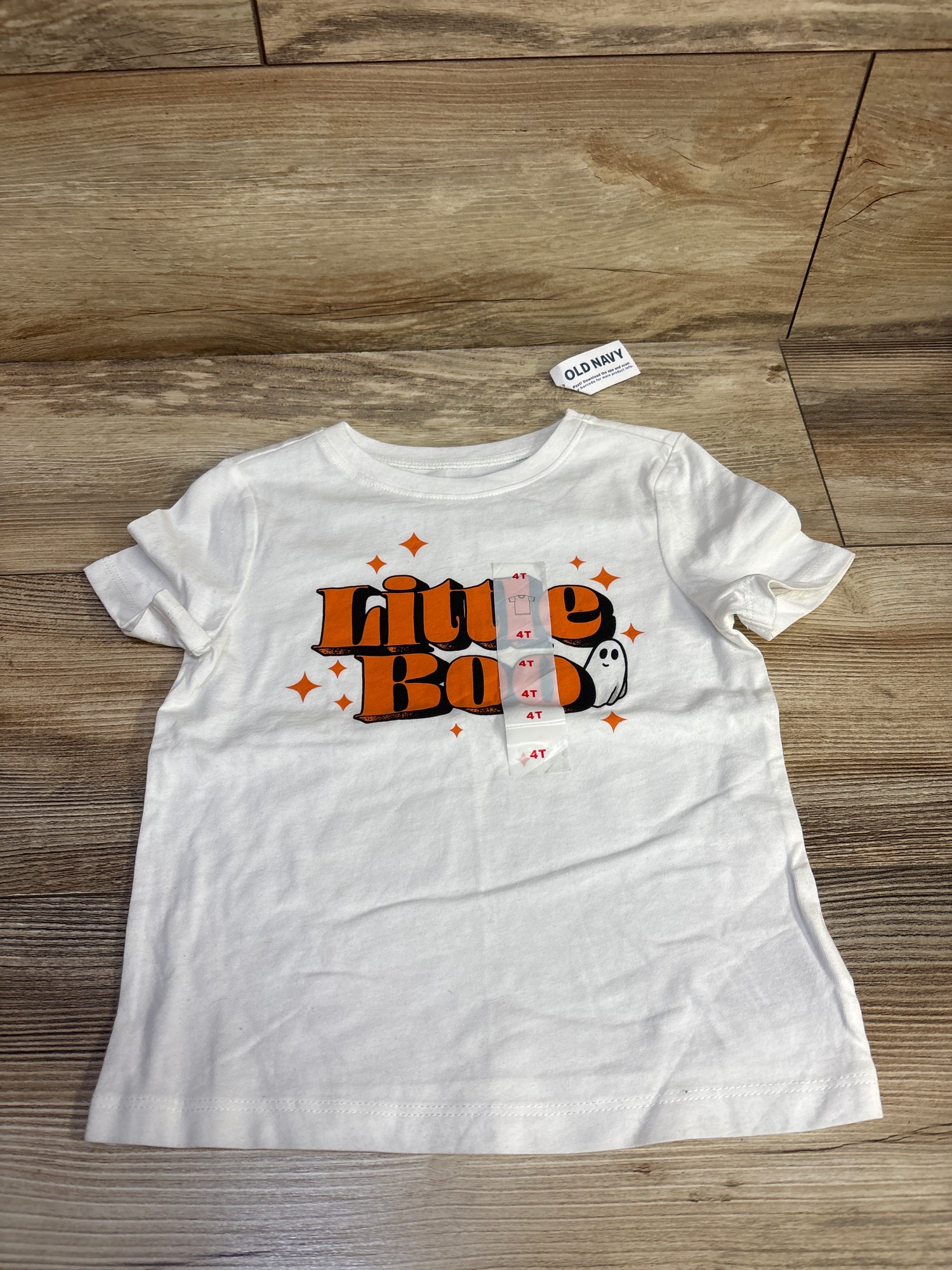 NEW Old Navy Little Boo Shirt White sz 4T