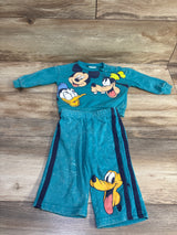 Disney Baby 2pc Mickey Mouse Pullover Sweatshirt & Joggers Set Teal sz 3-6m