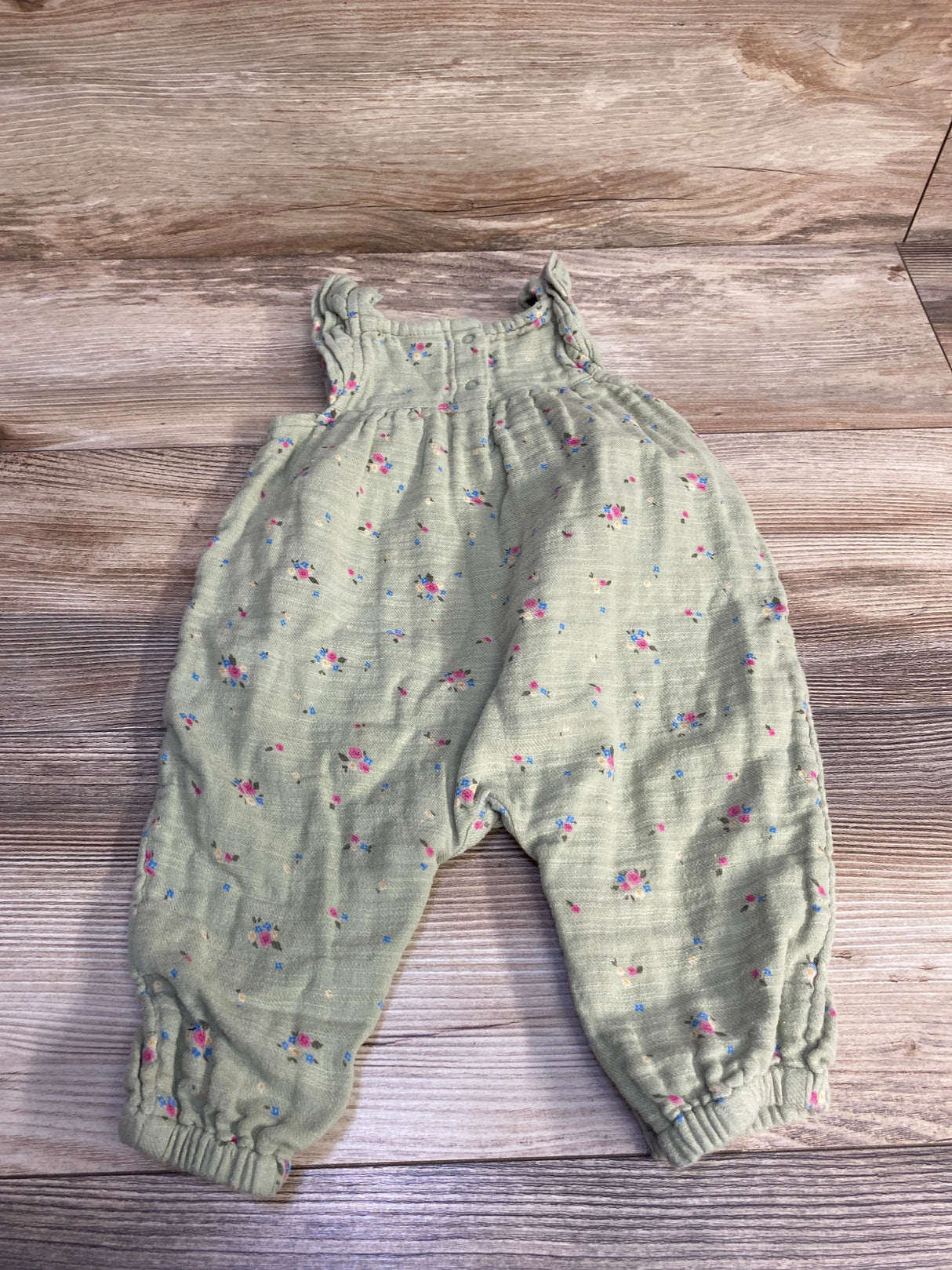 Cat & Jack Floral Romper Green sz 6-9m - Me n Mommy To Be