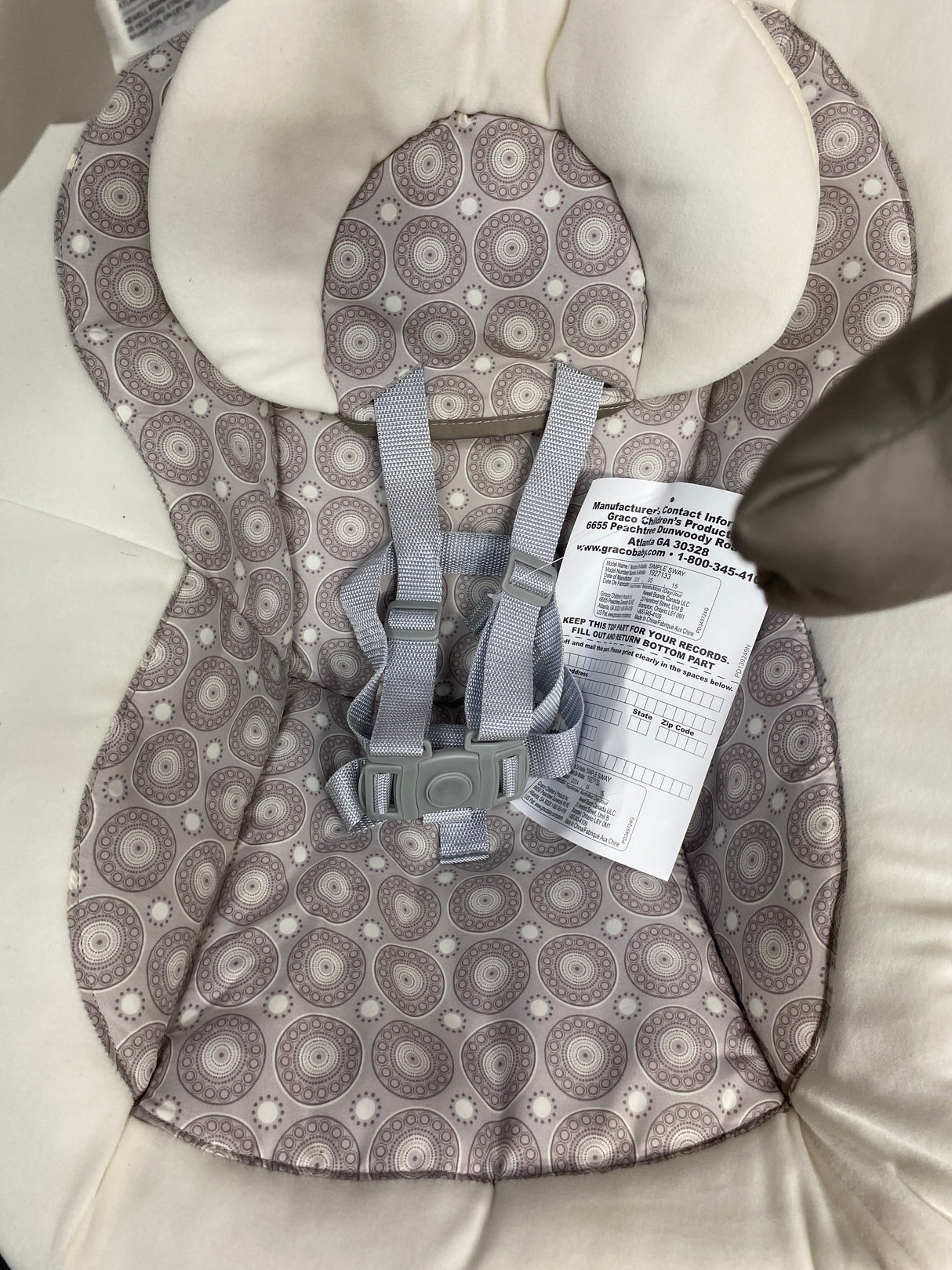 NEW Graco Simple Sway Baby Swing in Abbington
