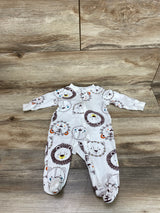 Carter's Animal Print Sleeper White sz 3m