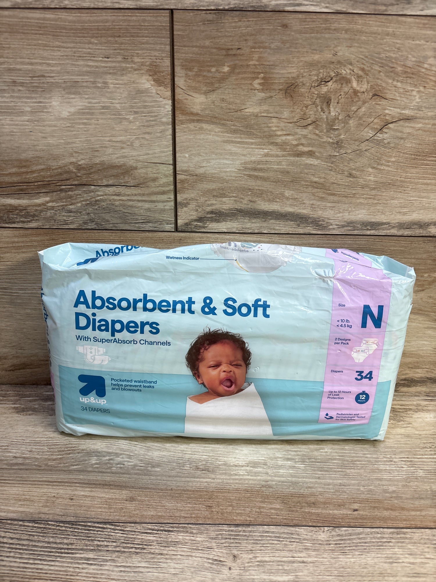 NEW up&up Absorbent & Soft Diapers Size Newborn 34ct.