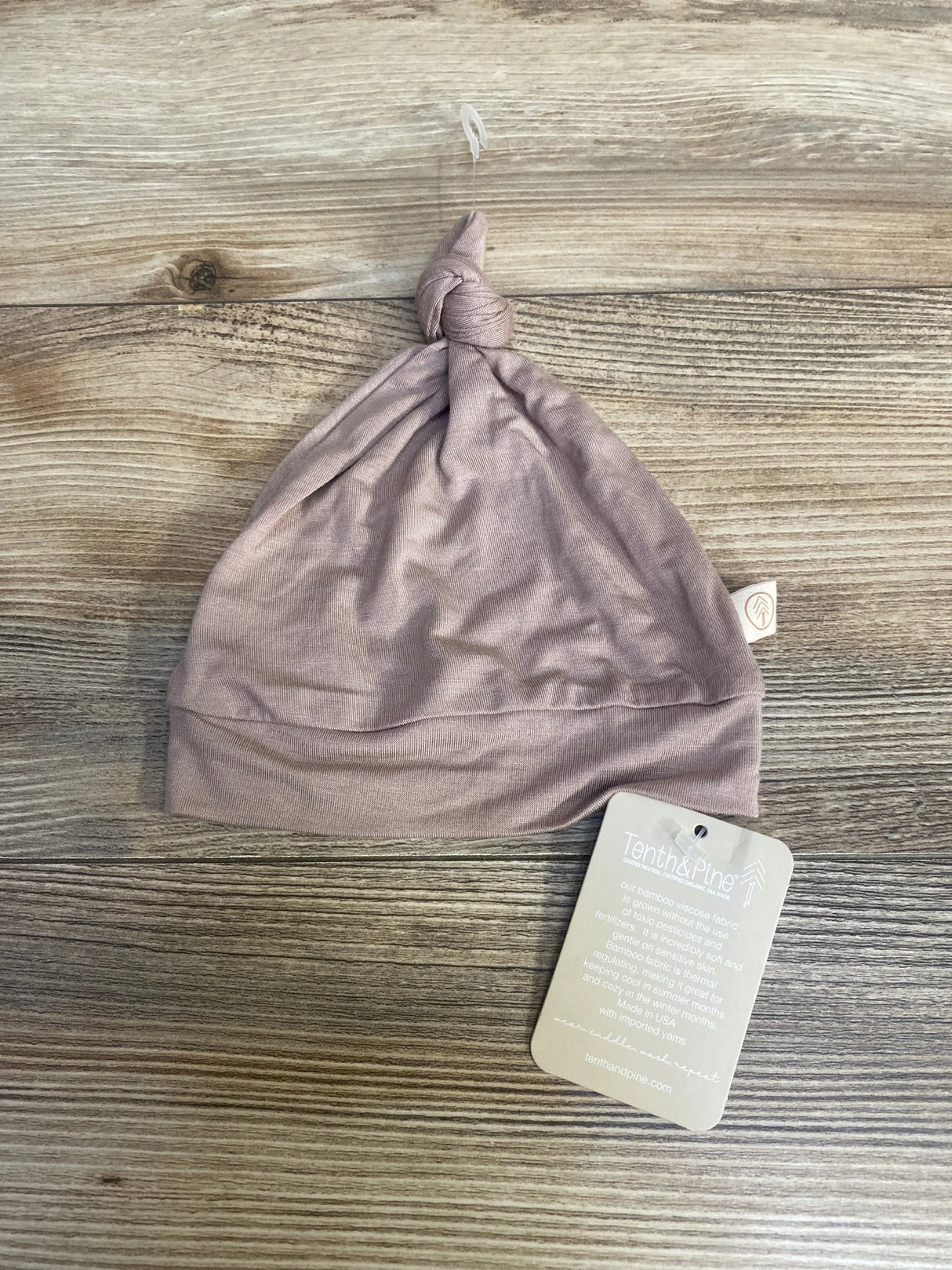 NEW Tenth & Pine Bamboo Top Knot Hat in Clay