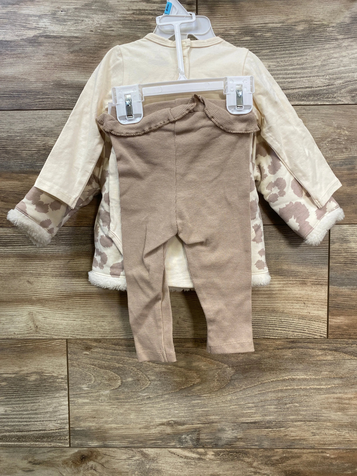 NEW Jessica Simpson 3pc Plush Lined Coat Set White sz 3-6m