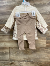 NEW Jessica Simpson 3pc Plush Lined Coat Set White sz 3-6m