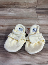 NEW Polar Feet Fleece Booties with Gripper Bottoms Cream sz 12-18m/4c