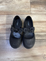 Cat & Jack Kori Lug Sole Mary Jane Flats, Black Glitter sz 11c