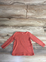 Cotton On Kids Metallic Striped Shirt Orange sz 2T