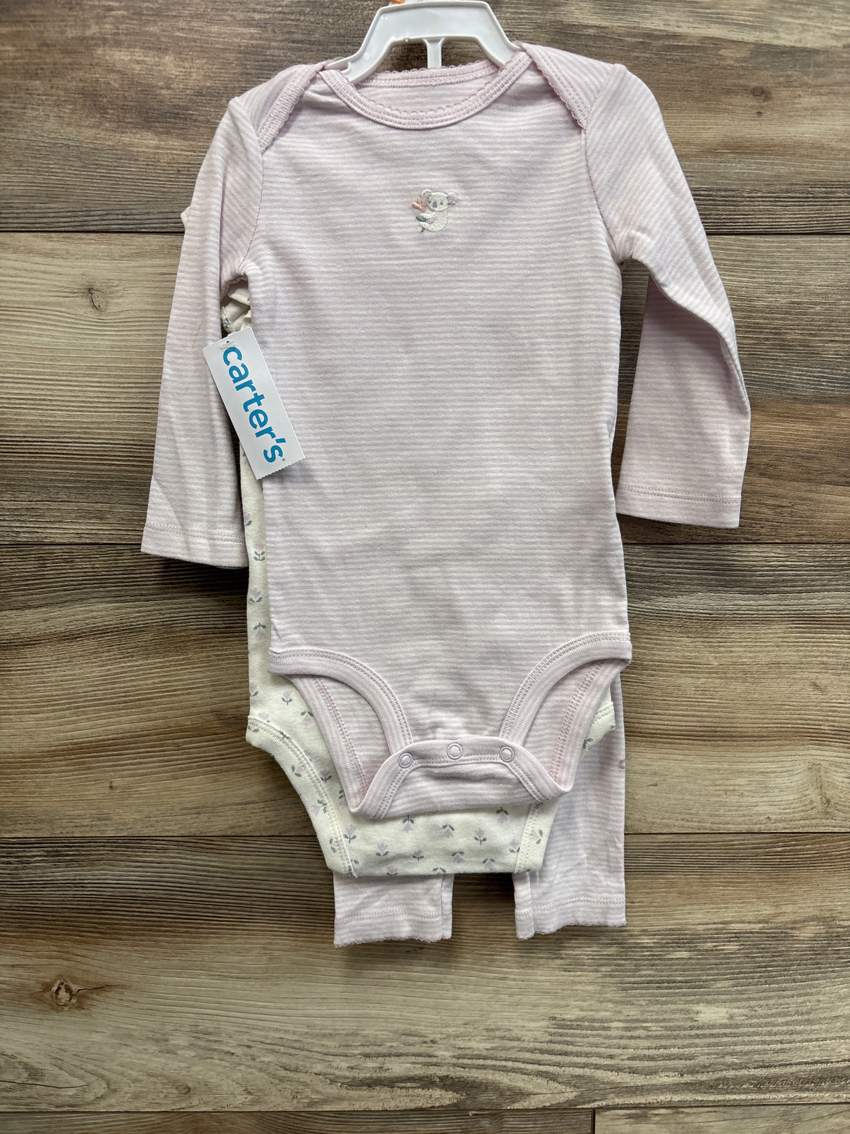 NEW Carter's 3pc Koala Bodysuit Set Ivory/Purple sz 12m