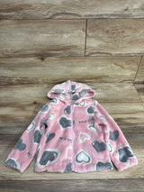 Plush Heart Full Zip Hoodie Pink sz 2T