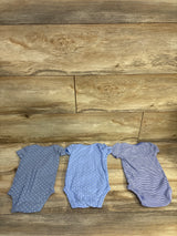 Carter's 3pk Bodysuit Set Blue sz 3m