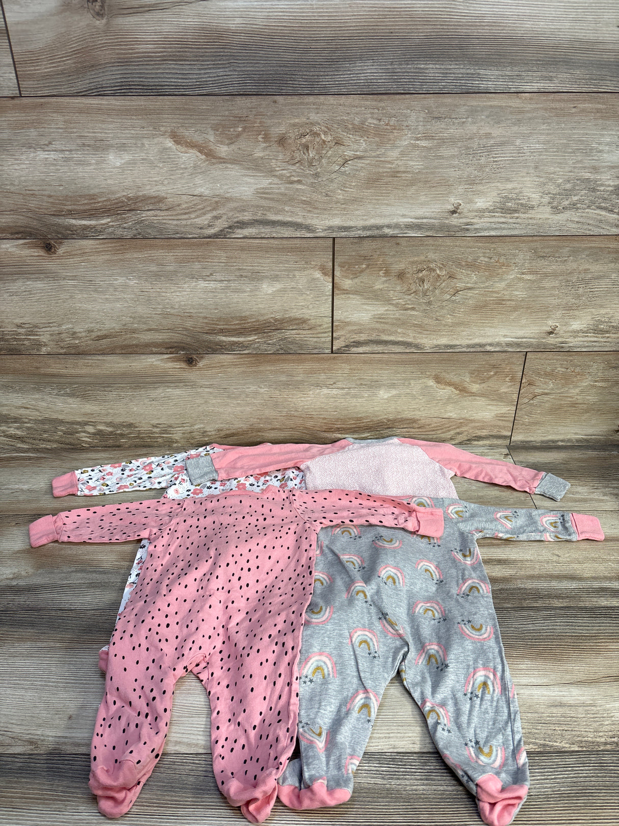 Gerber 4pk Sleep 'N Play Sleepers Pink sz 0-3m