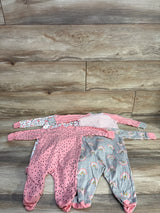 Gerber 4pk Sleep 'N Play Sleepers Pink sz 0-3m