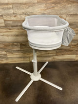 HALO Innovations BassiNest Swivel Sleeper Luxe in Dove Gray Tweed