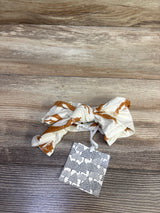 NEW Kate Quinn Stretchy Bow Headband in Rust Jumping Fox sz 0-6m