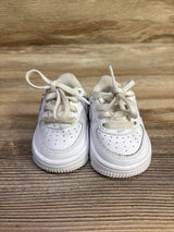 Nike Force 1 Low TD 'Triple White' Sneakers sz 2c