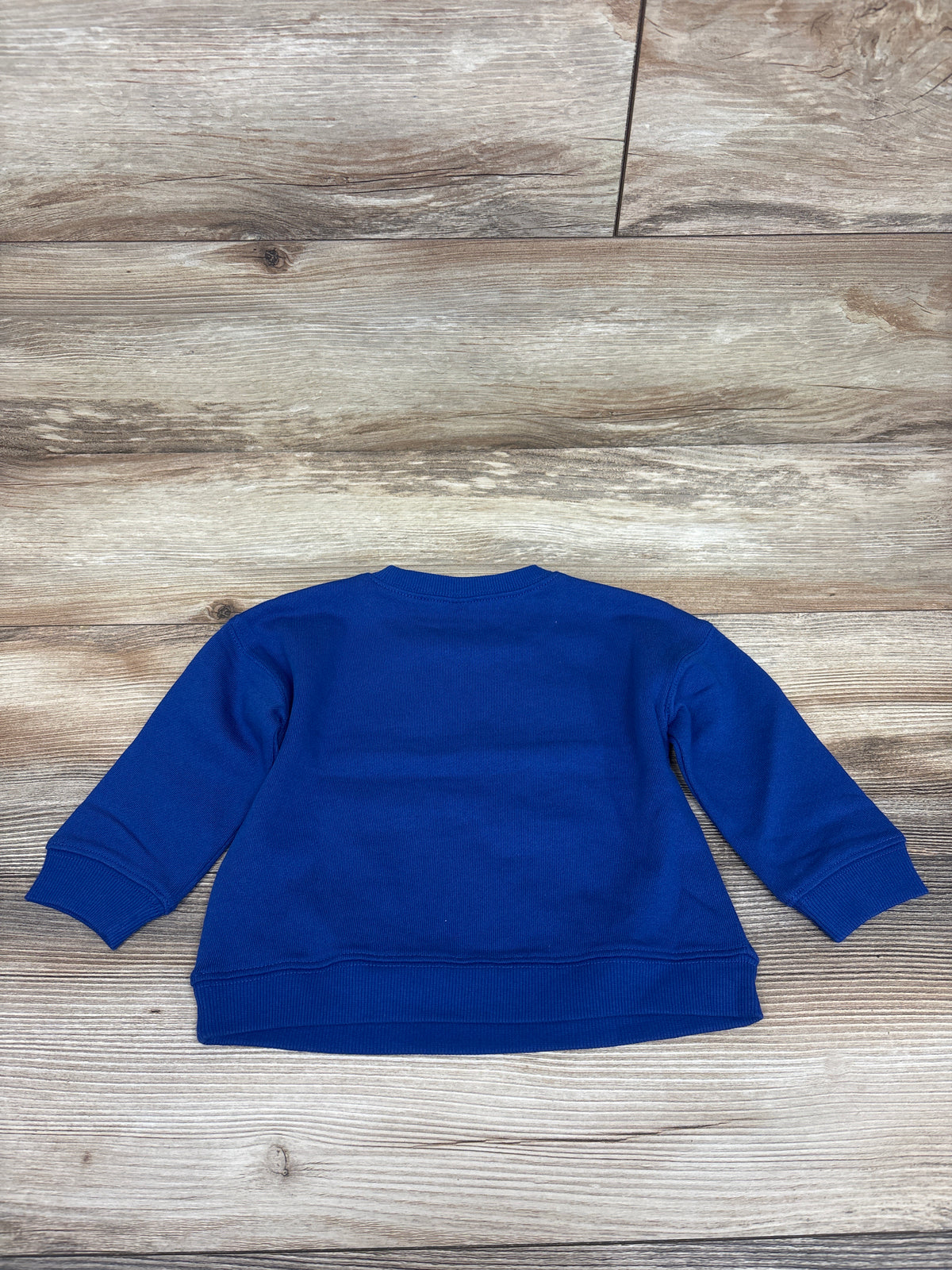 NEW Oshkosh Embroidered Patch Pullover Sweatshirt Blue sz 12m