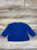 NEW Oshkosh Embroidered Patch Pullover Sweatshirt Blue sz 12m