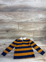 Cat & Jack Striped Polo Shirt Navy sz 5T