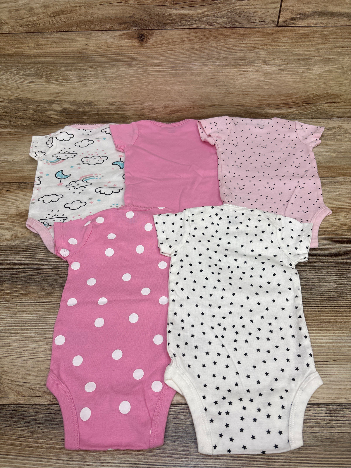Gerber 5pk Bodysuit Set Pink sz 0-3m