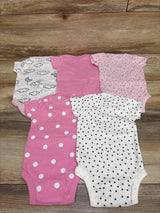 Gerber 5pk Bodysuit Set Pink sz 0-3m