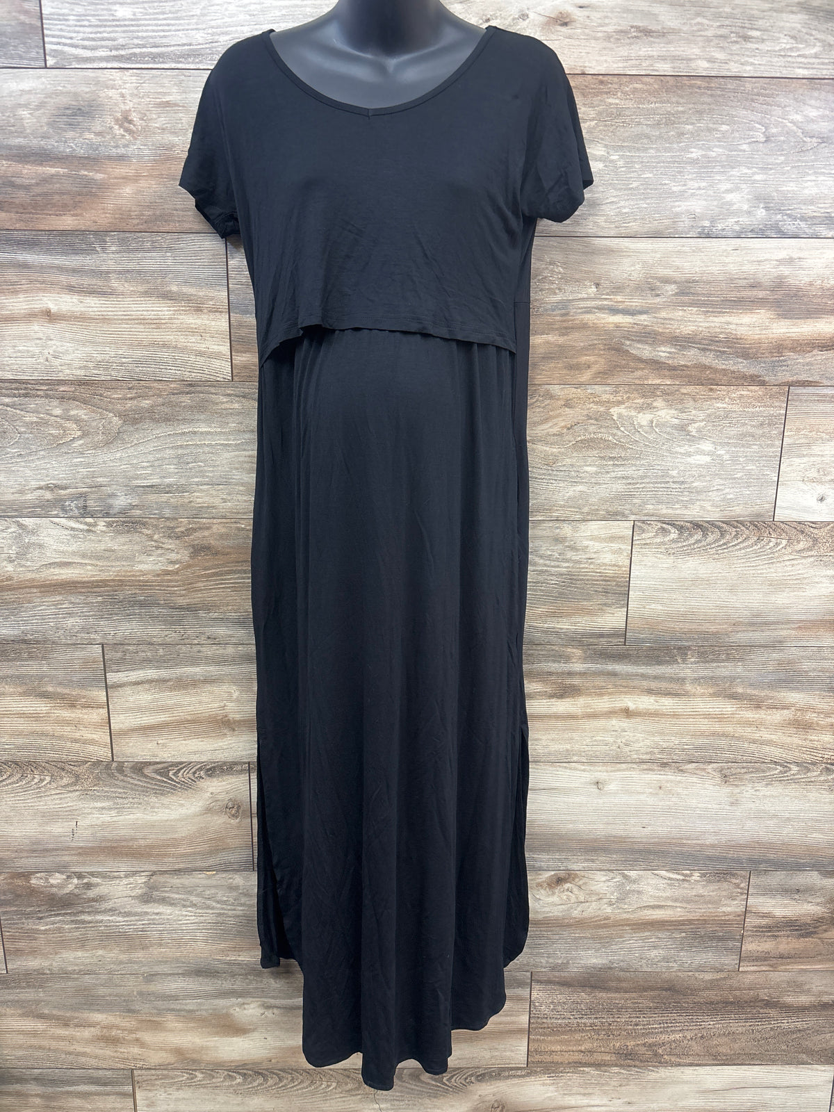 NEW Smallshow Maternity Nursing Dress Black sz Medium