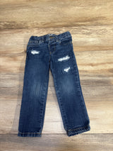 Cat & Jack Destressed Jeans Blue sz 3T
