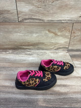 Oomphies Parker Cheetah Print Sneakers Black sz 8c