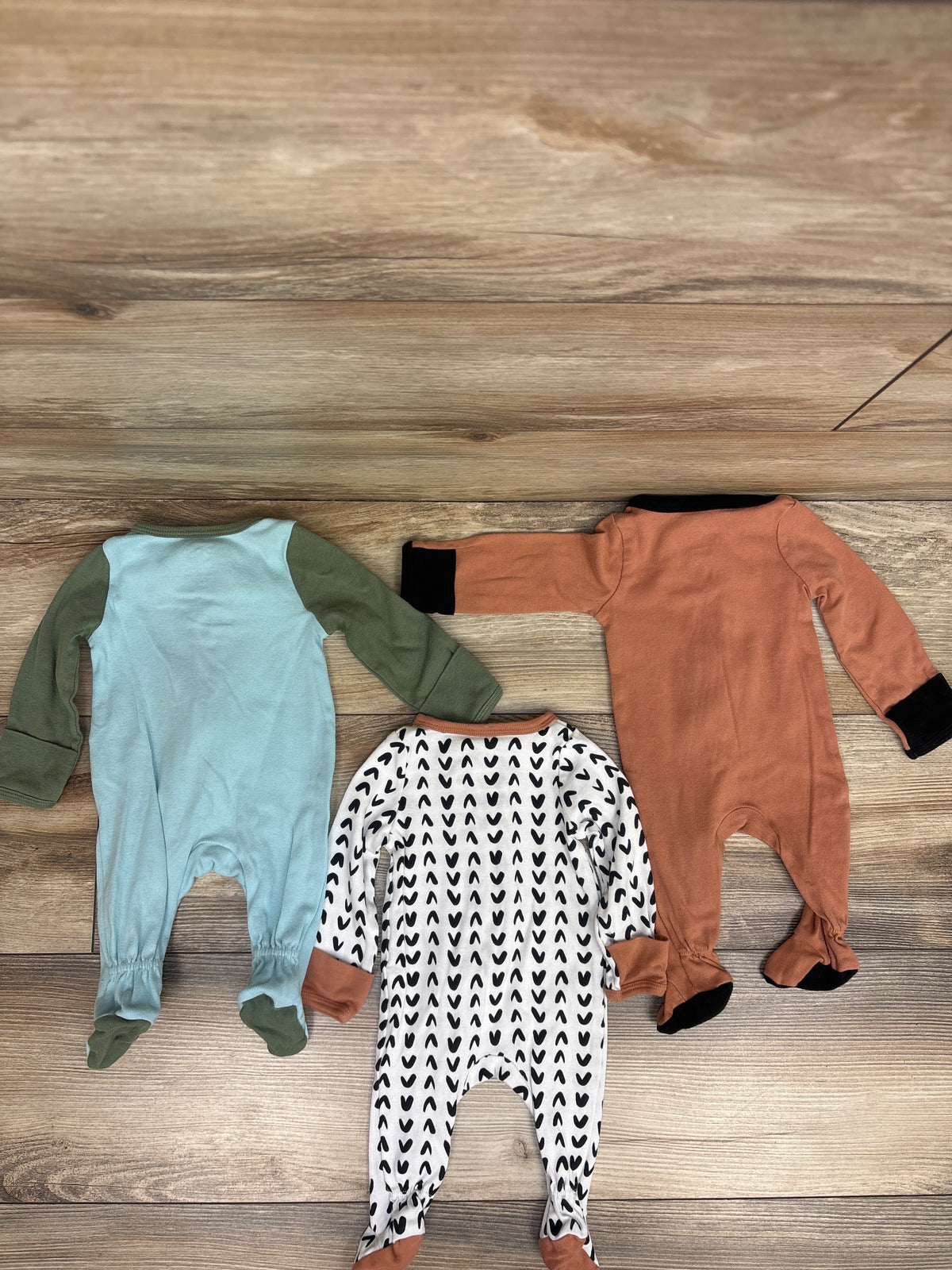 Cloud Island 3pk Sleepers Orange sz Newborn