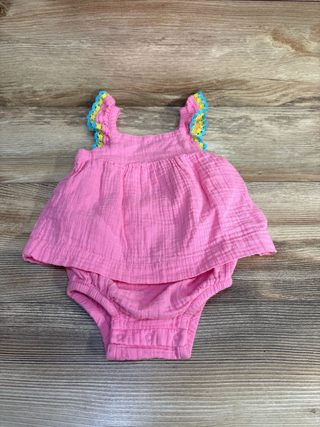 Cat & Jack Bodysuit Dress Pink sz 12m - Me n Mommy To Be