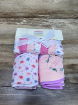 NEW Baby Elements 9Pc Hooded Towel & Washcloth Set Pink