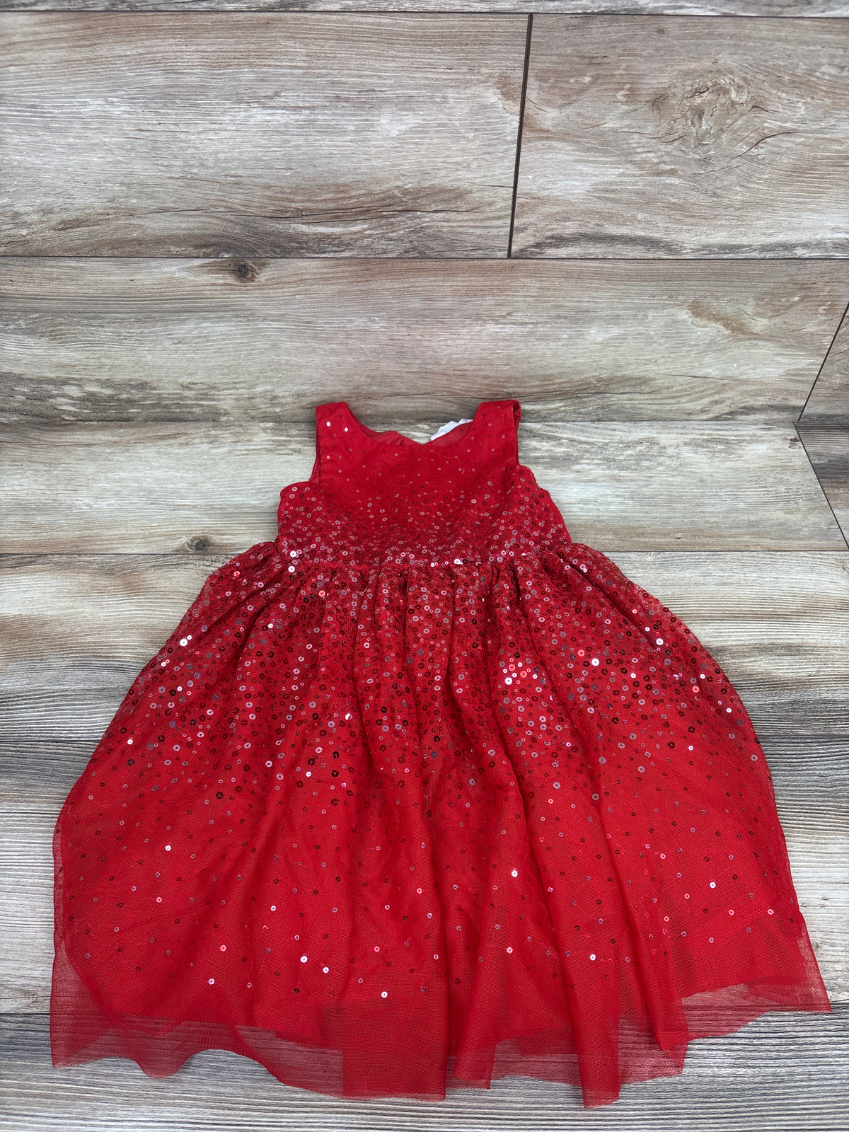 H&M Sleeveless Sequin Special Occasions Dress Red sz 3-4T