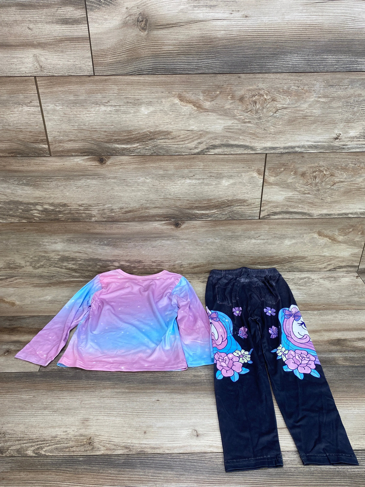 2pc Unicorn Shirt & Pants Pink sz 3-4T